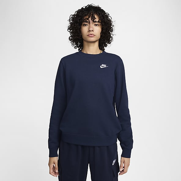 Womens Blue Hoodies Pullovers. Nike